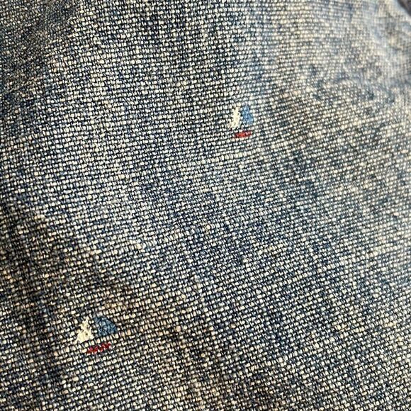 Aeropostale blue denim chambray flat front shorts with tiny sailboat print - Picture 9 of 9